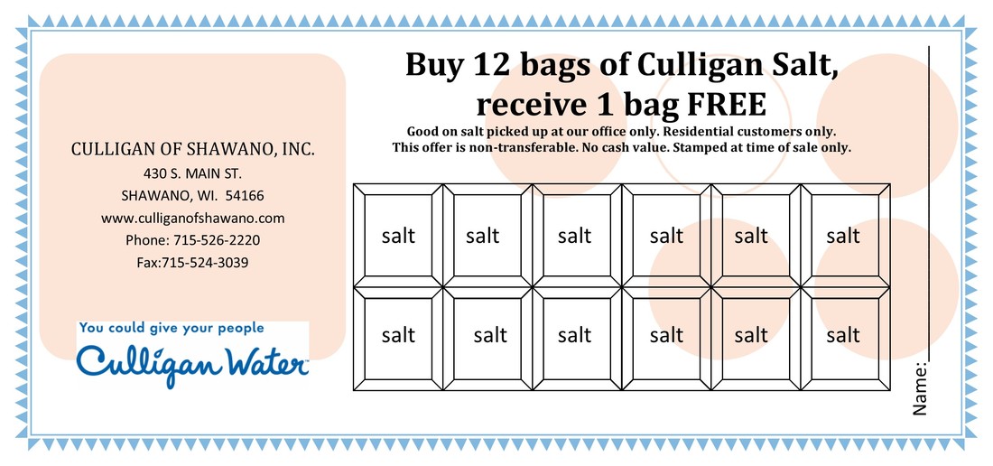 Culligan Softener Solar Salt Coupon